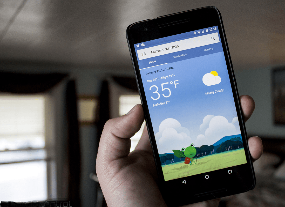 how to get google weather widget on home screen